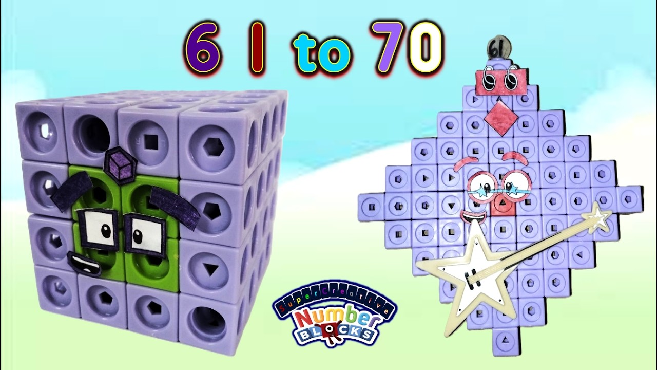 Exploring Numberblocks Official Mathlink Cubes from 0 to 100 Part7 ...