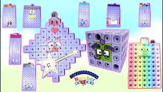 Exploring Numberblocks Official Mathlink Cubes from 0 to 100 Part7!!! (61-70)