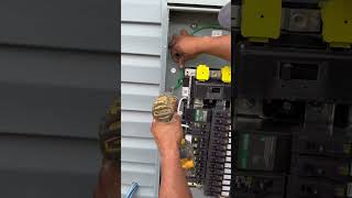 Outdoor Sub Panel⚡️#electrician #electricista #sparky #⚡️