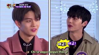 [Vietsub][180118] Bae Jinyoung bóc phốt Hwang Minhyun hyung nghiện skinship lố Happy Together 3 cut