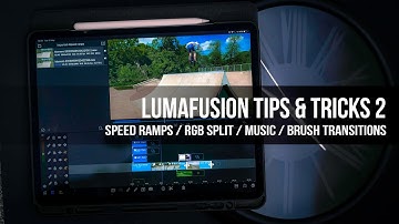 LumaFusion Tutorial FOUR Tips & Tricks: Speed Ramp, RGB Titles, Brush Transitions, MUSIC