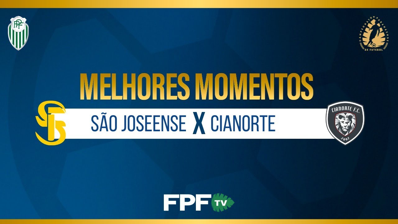 MELHORES MOMENTOS | SÃO JOSEENSE 0X0 CIANORTE | PARANAENSE 2026 | RODADA 3