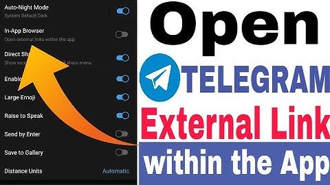 How to open external link in App- browser | open external link within the app in Telegram