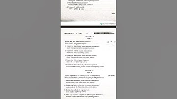 KUD Human Resource Management 2024 july/August old question paper