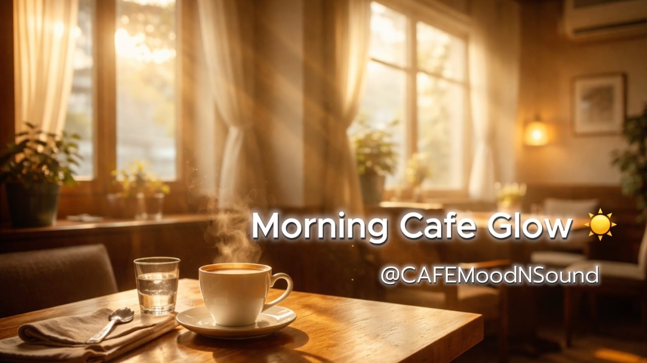 Morning Cafe Glow ☀️ Soft Cafe for Work & Study (1 Hour Relaxing Music)