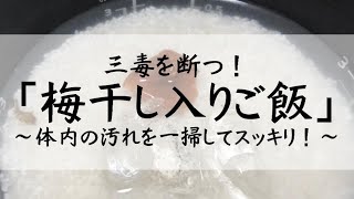 三毒を断つ！「梅干し入りご飯｣～体内の汚れを一掃してスッキリ！～