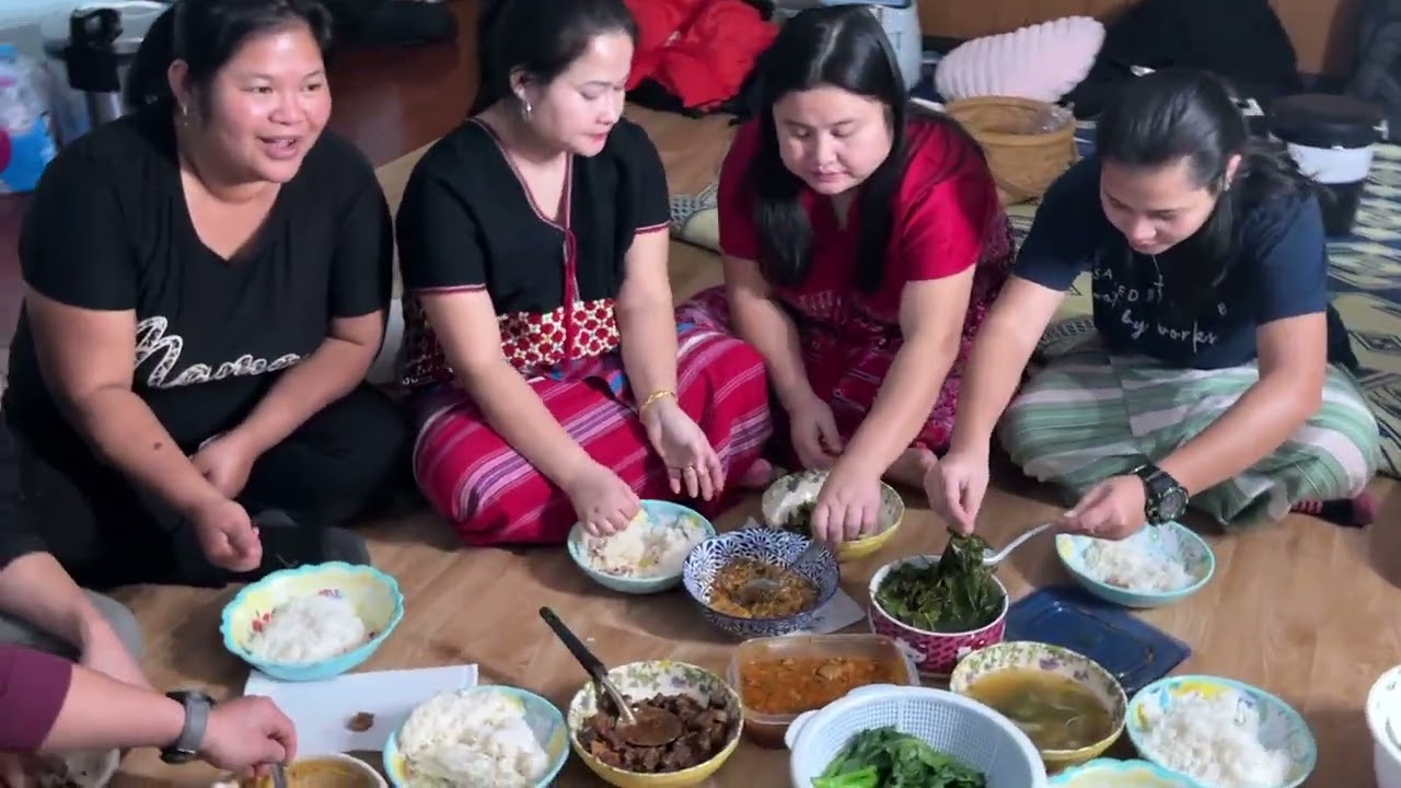 After church come back home eat together 