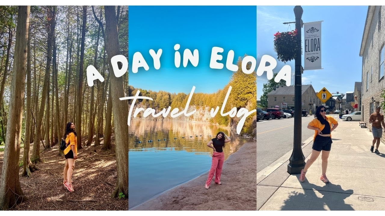 ELORA DAY TRIP - CANADA TRAVEL VLOG 2023 Beautiful Town in Ontario Museum Quarry Art Things to do