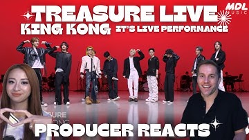 Producer Reacts to TREASURE "KING KONG" Band LIVE Concert IT