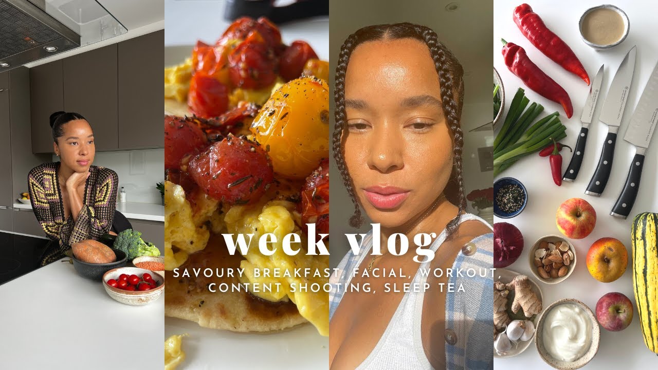 WEEK VLOG // Savoury breakfast, facial, sleep tea, workout