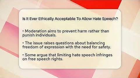 Is It Ever Ethically Acceptable To Allow Hate Speech? - Everyday-Networking