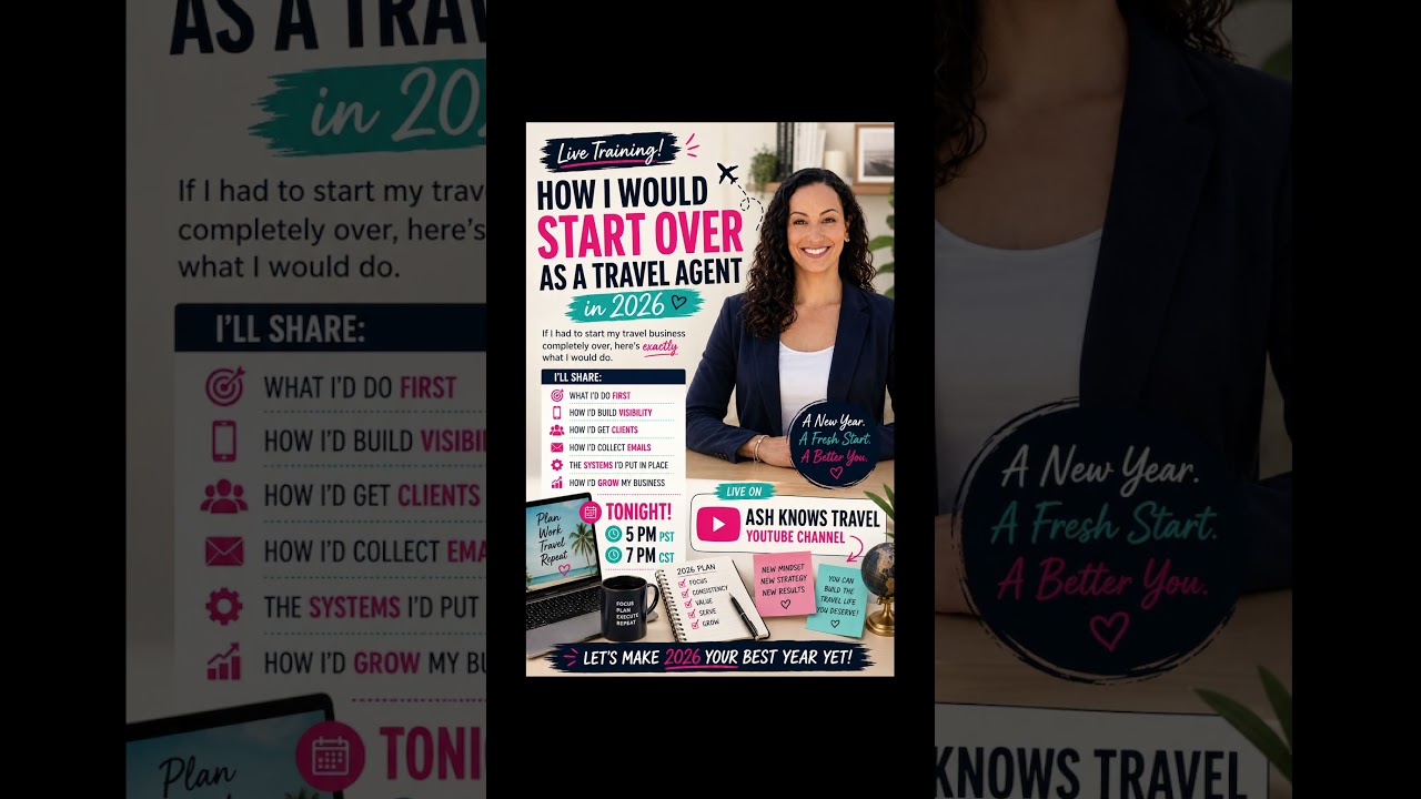 ✈️ If I lost everything and had to start my travel business over in 2026…