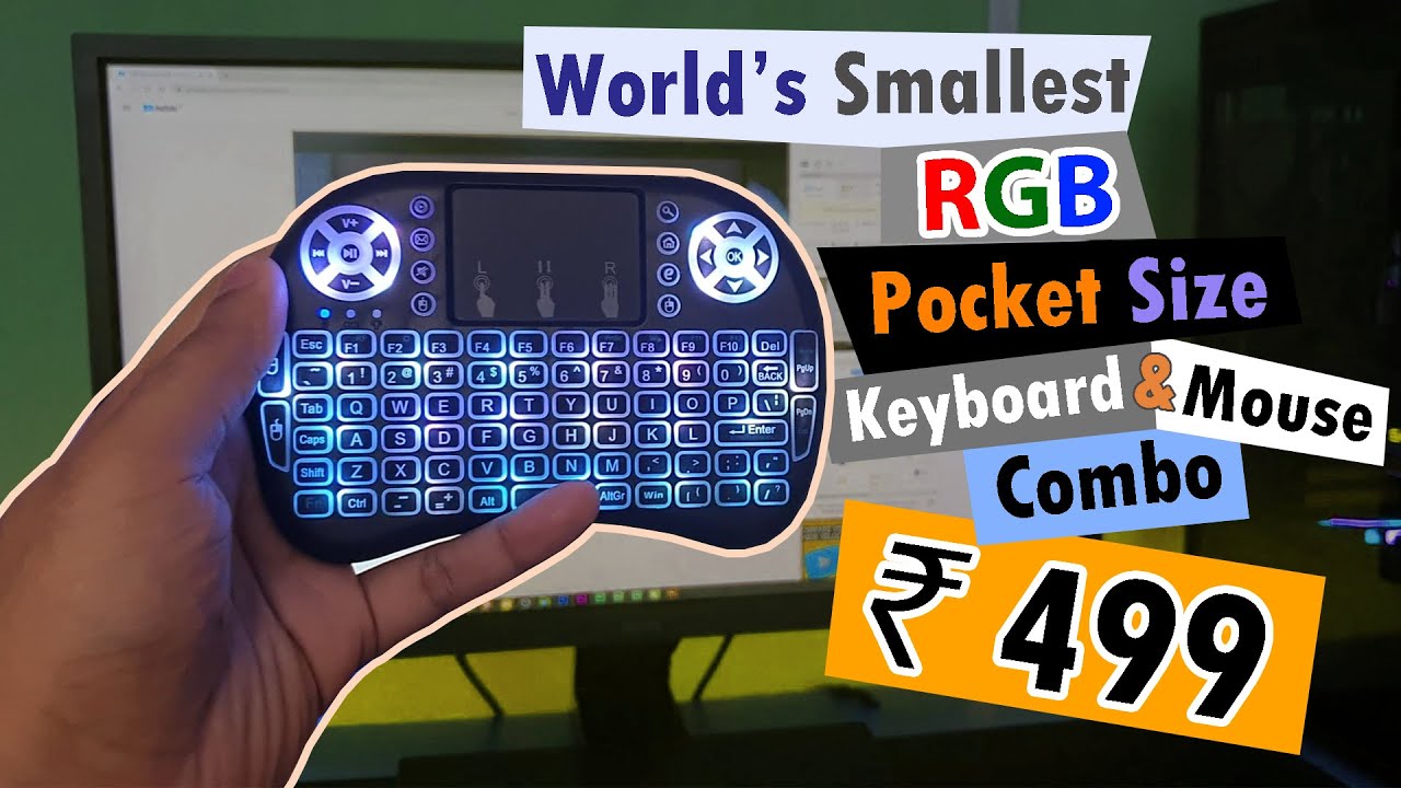 Mini Wireless Keyboard with Touchpad Unboxing & Review 2021 | Best ...
