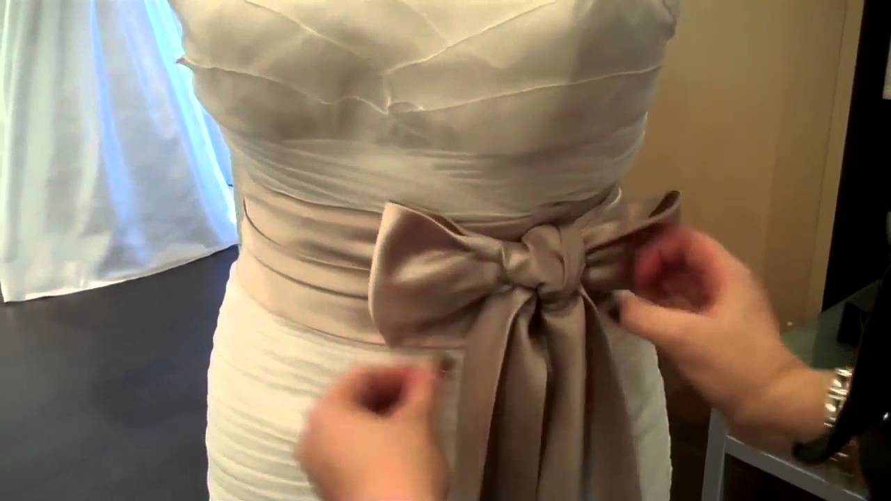 Способы завязывания банта на платье, как это сделать правильно