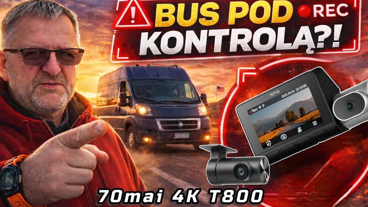 Czy ten dashcam nagrywa wszystko? Test 70mai T800 na drodze