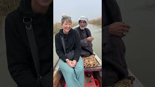 Marsh Arab Sings to British Girl in IRAQ 🇮🇶 #shorts