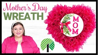 Mothers Day Wreath DECO MESH Cruffle Method WREATH Tutorial Dollar Tree Deco Mesh Wreath DIY