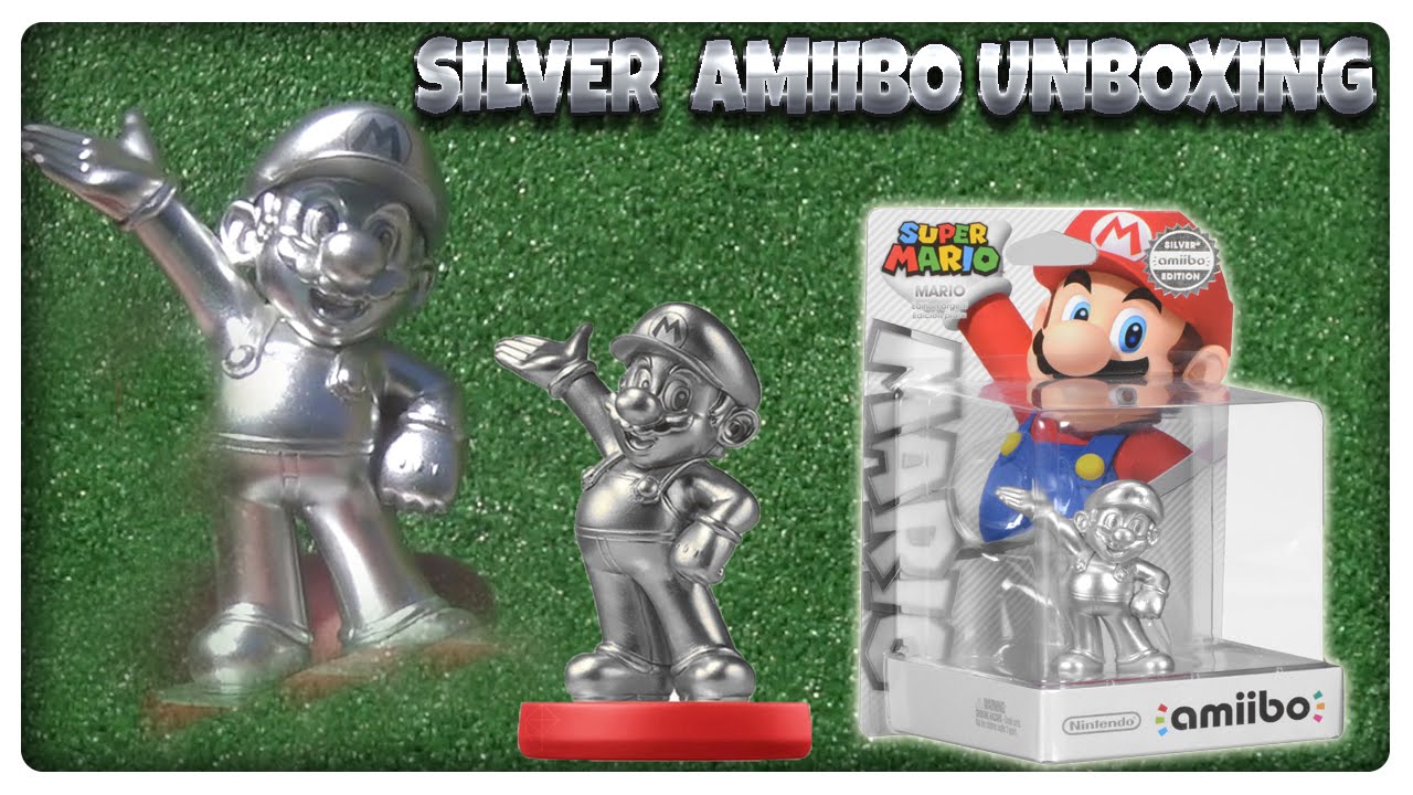 Nintendo Mario Silver Edition Amiibo Super Bros Figure Our Shop Offers