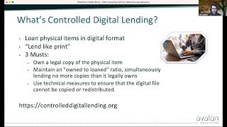 Controlled Digital Lending in Avalon Media System