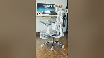 Manson E3 pro chiếc ghế công thái học đến từ tương lai #nghiensetup #desksetup #ghecongthaihoc