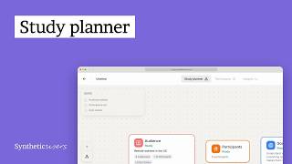 Study planner | Synthetic Users tutorial