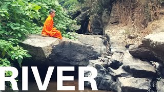 Meditate with a Monk! (BY THE RIVER) Reduce STRESS, ANXIETY, WORRIES. Improve SLEEP. #MEDITATION