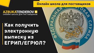 Как получить электронную выписку из ЕГРИП/ЕГРЮЛ на сайте налоговой?