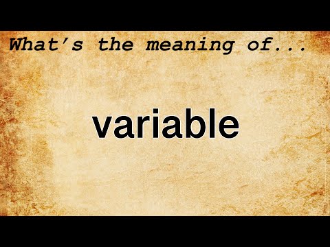Variable Meaning :