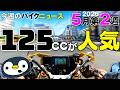 V字増殖つづく、右肩上がりの125cc