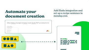 Automated PDF document creation for monday.com with Eledo