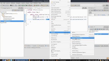 4/7 Refactorización en Eclipse:  Extraer una variable local. Eclipse refactoring: Extract