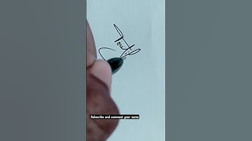 Beautiful signature of Tousif name|bhy signs|(requested) #signature #bhy #tousif #shorts