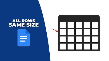 How to make all rows the same size in Google docs table
