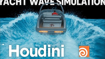 ⛵ Realistic Yacht Simulation | Houdini Ocean FX | Mantra Render | Fluid Dynamics 🌊
