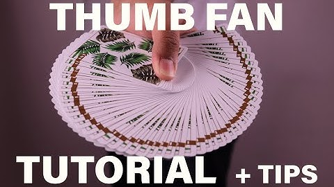 Thumb Fan Tutorial and TIPS with the 1ST V3 Playing cards by Chris Ramsay