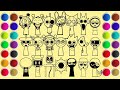 Drawing All Sprunki Characters (Normal - Phase 2) - Incredibox Sprunki - Sand Painting