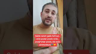 Mediaya Səidə Xanım Kimilərini Bəyənməz,Onlara Şou Yaradıb Milletin Ruhunu Korlamaq Lazımdı