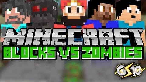 Minecraft Block vs. Zombies Mini-Game w/ Graser & Friends!