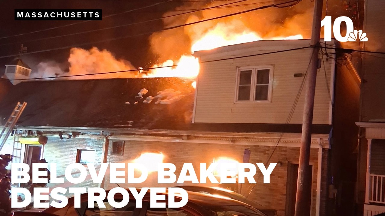 Fire destroys beloved bakery in New Bedford - YouTube