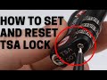 How to Set and Reset 3-dial Luggage TSA Approved Lock SHYLERO /  TSA Lock Forgot Combination