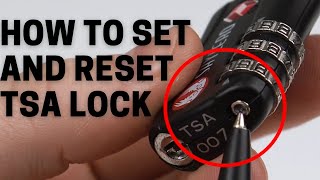 How to Set and Reset 3-dial Luggage TSA Approved Lock SHYLERO /  TSA Lock Forgot Combination