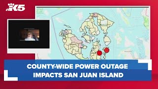 Almost all San Juan Island residents without power