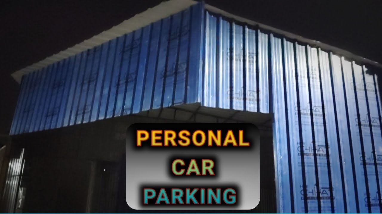 Personal car parking shade kaise banaye.how to make shade full tutorial.