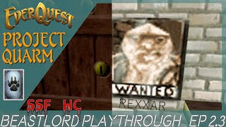 EverQuest Project Quarm | Beastlord Solo Self Found Hardcore Lvl6+ | Blackburrow | Gnoll the Bones
