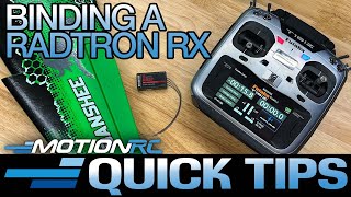 Binding A Radtron Receiver (Futaba Compatible RX) | Quick Tip | Motion RC