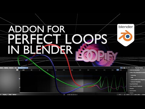 Having fun with free Blender Loopify Addon (Blender 3.6)