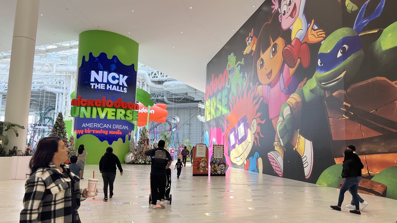 AMERICAN DREAM MALL NICKELODEON UNIVERSE NEW JERSEY NJ - YouTube