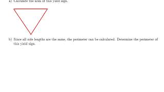MTH 65 (ยง8.3, v8) Perimeter and Area Triangle - Your Turn