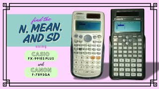 An easy guide to operate Stats in your Calculator - Tagalog | Casio fx-991ES PLUS and Canon F-789SGA