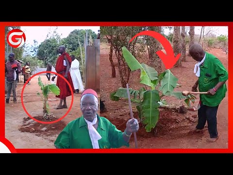 OLD MAN SHIRIMA MAKES A PRAYER IN FRONT OF THE CHURCH And CAST THE ROCKS I WILL NOT BE RESPON